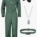 TOKYO REVENGERS Men Fighter Pilot Jumpsuit Air Force Flight Outfit Halloween Cosplay Costume With Accessories Set XXL