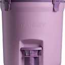 STANLEY Adventure Fast Flow Water Jug 2 Gallon Leakproof Ice Water Dispenser Insulated Beverage Cooler Easy Pour Spigot and Latched Foam Lid BPA-Free (Lilac)