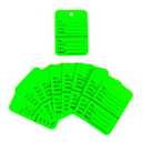 1000 Two-Part Number, Style, Size & Price Perforated Coupon Tags - 1.25" x 1.875", Fluorescent Green (1000 Pack)