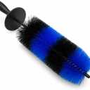 Wheel Rim & Tire Brush, 18 Soft Bristle Long Handle Wheel Cleaning Brush, Scratch-Free Car Detailing Brush for Rims, Wheels, Tires, Engine Bay, Exhaust Tips, Cars, Trucks, SUVs