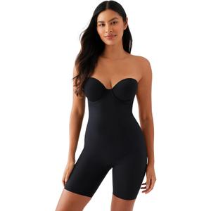 Wacoal womens Red Carpet Strapless All in One Thigh Shaper (34C, Black)