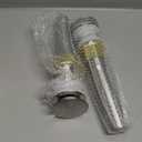 Rockgoya Bathroom Sink Drain,2 Pack Drain Stopper Bathroom Sink with Overflow,  Pop Up Drain Assembly with Detachable Strainer Basket, Built-in Anti-Clogging Strainer, Stainless Steel Brushed Nickel