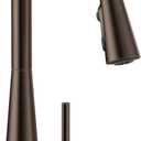 Moen Sleek Oil Rubbed Bronze One-Handle High Arc Kitchen Faucet with Pulldown Sprayer Featuring Power Boost for a Faster Clean, 7864ORB