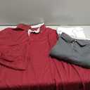 3 Pack: Dry Fit Long Sleeve Polo Shirts for Men, Athletic Collared Golf T-Shirts Performance Tops (XX-Large)