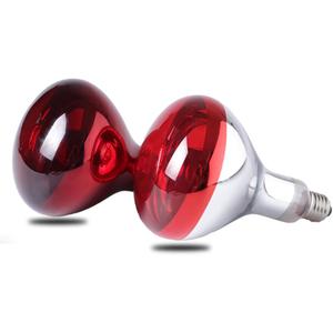 2-Packs 275W Heat Lamp Bulb Infrared Heating Bulbs E26 110V Red Light Heat Lamp Waterproof Anti-Explosion Thickened Light Bulbs for Piglet Chicken Duck Birds Bathroom Use