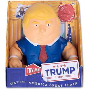 Full Send: Stretch Trump - Squishy Fidget Toy, Shape-Stretch-Squeeze, Tough-Tech Material, Soft Political Plushie, Sensory Stress Reliever, Adults