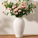 Vanselia Ceramic Flower Vase Home Decor - Large Tall Farmhouse Table Vases Rustic Vintage Living Room Kitchen Bedroom Decorations for House Book Shelf Office Coffee Desk Dining Fireplace (11" Rustic)