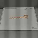 LANGBOHOS Glass Mouse Pad Micro Etched Surface and Whole Silicone Base,Improved Precision and Speed,Durable, Easy to Clean, Suitable for Gaming and Office Use (Dark-16 * 12'')
