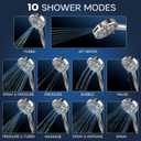 All Metal Tub Faucet with Sprayer, 10 Settings Hand held Shower, Bathtub Faucet with Sprayer Chrome
