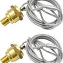 2 Pack of  NPT Air Tank Drain Valve with 60" Cable, Air Brake Reservoir Drain Valve Air Compressor Drain Valve For Semi Trucks Replaces Haldex 12105 N3613AD