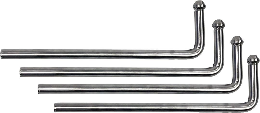 4 pcs Universal Swinging 10" Stainless Steel Exhaust Hanger 0.47" Rod Weld On