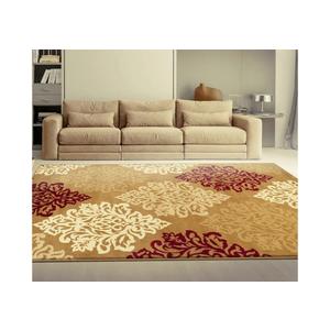 Superior Indoor Large Area Rug with Jute Backing, Modern Floral Damask, Floor Decor for Living/Dining Room, Bedroom, Farmhouse, Kitchen, Entryway, Office, Danvers Collection, 2'7" x 8', Brown
