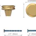 10 Pack Kitchen Cabinet Knobs Champagne Bronze Dresser Knobs Gold Drawer Knob Kitchen Cabinet Hardware Knob for Dresser Drawers