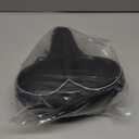 Oversized Bike Seat, Wide Bicycle Seat for Women Men Comfort, Universal Waterproof Bike Saddle Replacement with Safety Reflective Strip for Peloton, Exercise Bikes, Cruiser, City Bikes (Black/White)