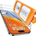 TOCOL for iPhone Air Screen Protector 6.5 inch 9H Hardness Military Grade Shatterproof HD Tempered Glass Full Coverage Easy Installation 2 Pack (Clear)