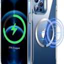 ESR for iPhone 12 Pro Max Case, Magsafe Phone Case Compatible with iPhone 12 Pro Max with HaloLock Magnetic Wireless Charging, Scratch Resistant Back, Grippy Protective Frame, Clear