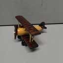 BESPORTBLE Vintage Wooden Aircraft Model Retro Wood Plane Ornament for Home Decor 5.8X5.5X2.95 Inch Airplane Decoration for Living Room Coffee House and Gift for Collectors