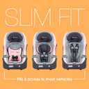 Baby Trend Trooper Slim 3-in-1 Convertible Car Seat, Quartz Pink Slim Fit, 3-in-1 Growth Modes, Lightweight Design, Adjustable Comfort Padding, MFG date: 05/27/2026