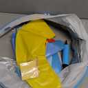 EZIGO Baby Pool Float with Canopy UPF50+ Sun Protection, Inflatable Kids Pool Floats with Ocean Animal Toys for Baby 6-36 Months, Infant Swimming Float with Adjustable Safety Seat for Boys Girls (Blue)