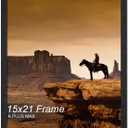 A PLUS MAX 15x21 Picture Frame Set of 3 Black Light Weight Wall Mount