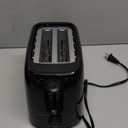 OVENTE Electric 2 Slice Toaster Machine with 6-Shade Browning Selector Setting, Compact Design and Removable Crumb Tray, 700W Power Perfect for Toasting Bread, Thin Bagels and Waffles, Black TP2210B