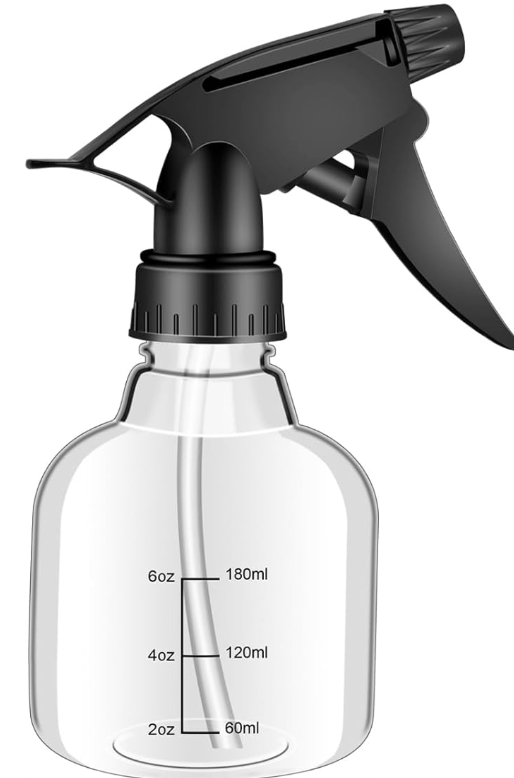 Worldity 8 Pcs Empty Plastic Spray Bottles - 8oz, Mini Refillable Bottles for Cleaning, Hair, Plant & Kitchen Use