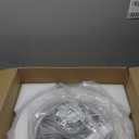 24" Bladeless Ceiling Fan with Light Remote, Smart LED Ceiling Fans with App Control, Modern Low Profile Dimmable Light Ceiling Fan for Bedroom Living Room Black