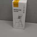 ONCE FOR ALL Upgrade Safe Mandoline Slicer Plus, Biger Size, Adjustable Vegetable Food Chopper Potato Fries Cutter, Detachable Blade, Kitchen Chopping Artifact, Gift (SkyBlue) (Gray)