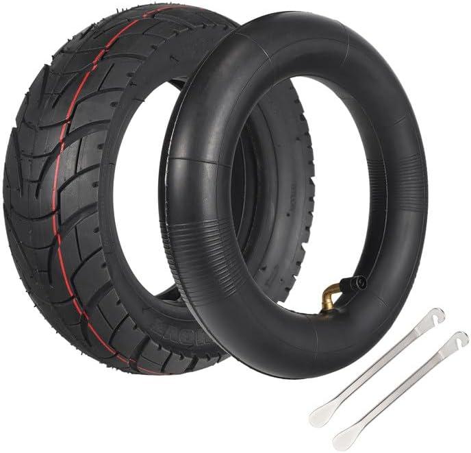 80/65-6 City Road Scooter Tire with Inner Tube, Replacement Tire for 10 Inch Electric Scooters Tires, Fits 6" Rim, Compatible 10x3" Motorcycle & Mini Bike Tires