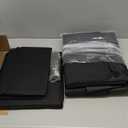 REEVAA Dog Car Seat Cover for Back Seat, Hard Bottom Dog Hammock, Pet Bed Extender for 2-4 Large/Medium Dogs, Waterproof Seat Protector, Universal L Size Fits for SUV Medium Truck, Black