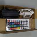 Yiliaw 44 Keys IR Remote Controller Kit - Includes Wireless Rectifier Control Box and DC 12V 3A Power Supply Adapter - Replacement Control for SMD 5050 3528 2835 RGB LED Strip Lights