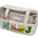 Mini Mahjong Set, American Mahjong Game Set, Complete Mahjong Tile Set with 166 White Tiles (1.2’’), 4 Tile rulers, 4 dice, 1 Bag, 100 Chips, 5 Instruction Manuals, Mahjong Game Gift for Enthusiasts