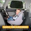 EcoNour Car Side Window Shades for Baby | 4 Pack - Car Window Sun Blocker Shades for Kids | Foldable Cling Window Cover Protects UV & Heat Glare | Window Shade for Privacy | Medium (21"x12")