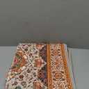 Area Rug for Living Room, Machine Washable Boho Rugs for Bedroom, 6x9Ft Non-Slip Vintage Carpet for Office Dining Room Nursery Farmhouse, Orange