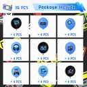 2 x Video Game Birthday Balloons 36 Pcs Gamer Themed Party Decorations for Boys Teens Level Up Gaming Balloons Set, 12 Inch Latex for Video Game Party Supplies, Game On Decor