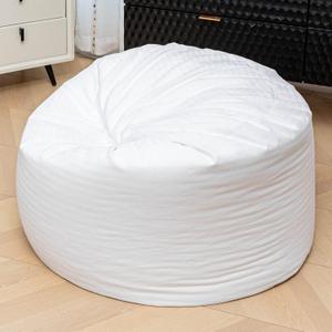 Bean Bag Inner Liner Bean Bag Cover Replacement for Bean Bag Chair Lazy Sofa Inner Liner with Zipper No Filler Easy Cleaning White Bean Bag Inner Liner No Filler