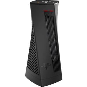 Vornado OSCTH1 Oscillating Tower Heater, Whole Room, Advanced Safety, Fan Only Mode, Black