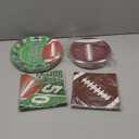 96 Pcs Football Party Supplies Kit - Football Plates and Napkins Sets, Touchdown Party Paper Dinner Dessert Plates Luncheon Napkins Tableware for Footballs Birthday Game Day Tailgate Table Decor