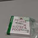 Christmas Bathroom Sign Christmas Bathroom Decor Decorations for Home Room Office Toilet Restroom Humor Xmas Quote Sign Funny Housewarming Gifts for Women 5 X 5 Inch (Pooping)