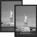ENJOYBASICS 13x19 Picture Frame, Display for 13 x 19 Poster, Wall Gallery Photo Frames, Black, 2 Pack