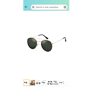 Retro Round Polarized Sunglasses UV400 Double Bridge Circle Sun Glasses PH2227