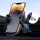 Miracase Phone Holders for Your Car with Upgraded Double Metal Hook Clip, Air Vent Cell Phone Car Mount, Universal Automobile Cradle Fit for iPhone Android and All Smartphones, Light Black