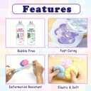 OOTDART Taba Squishy Kit, Complete DIY Silicone Rubber Set with Cats Paw Mold, Ideal for Various Creative Crafts and Stress Relief (16.9, Ounces)