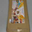Sticker Display Stand with Curved Pockets for Big 4'' Stickers- Brochure Holder with Customizable Space - On the Go Display Stands for Vendor Events - Ideal for Small Business Vendors (Natural, Medium)