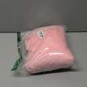 WERDIM Shaggy Faux Fur Pillowcases 2 Pack Button Closure Velvet Pillow Shams Standard/Queen Size (Pink, 20 X 26 Inches)