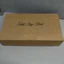 HI FINE CARE Folding Toilet Stool - Foldable Squatting Poop Stool for Bathroom | Splicable Foot Stool | Potty Accessories (White)