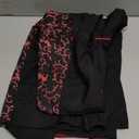 Vampire Costume for Girls Kid Halloween Carnival Fancy Black Dress for Cosplay (3-4 Years)