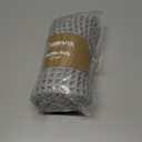 Waffle Bath Mat 17"x24", Absorbent Non Slip Bath Rug, Machine Washable, Boho Bathroom Rugs with Tassel, Rubber Backed, Soft Bath Mat for Shower Floor & Bathroom Decor (Brown)