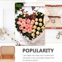 Cabilock 12pcs Tinplate Storage Box Hinged Lid Candy Tins for Decorative Containers for Weddings Parties (8PCS, Rose Gold)