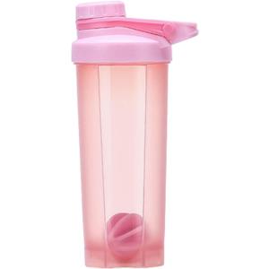 24 OZ Shaker Bottle for Protein Shakes and Pre Workout, Leak Proof Portable Pre Workout Drink Cup with Blending Ball, Protein Clear Shaker Cup Pack (H)